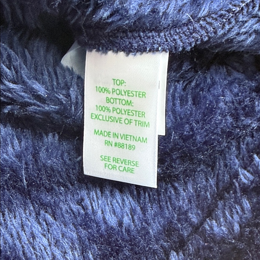 Lilly Pulitzer Kids Fuzzy half zipSweatshirt Blue Green l 2-3T xs toddler nwt - Picture 2 of 11